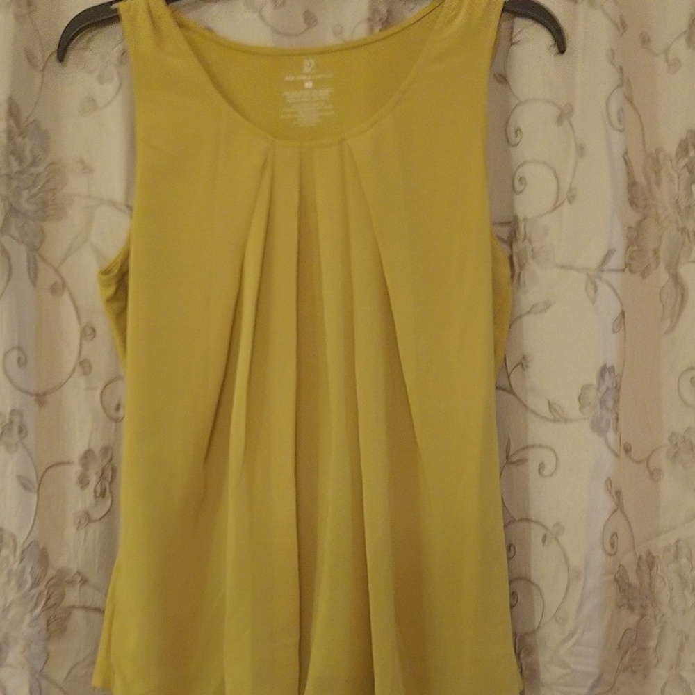 Mustard Yellow No Sleeve Blouse